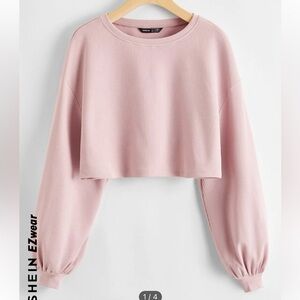 Pink crop sweatshirt